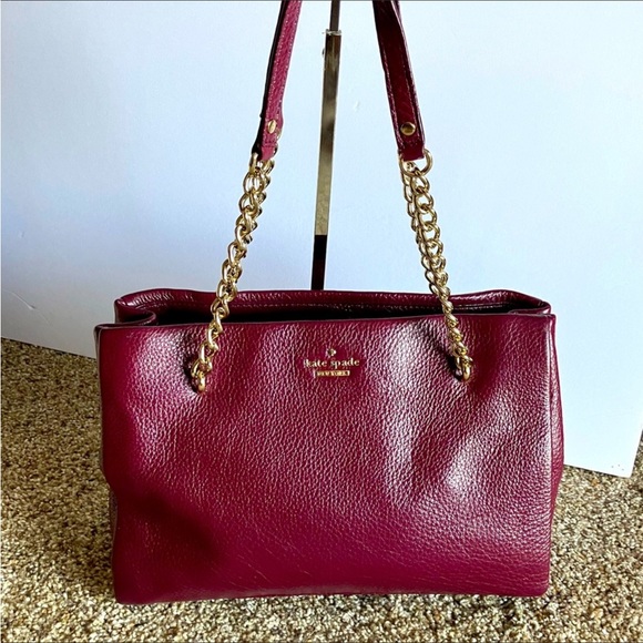 kate spade Handbags - Kate Spade Burgundy Satchel